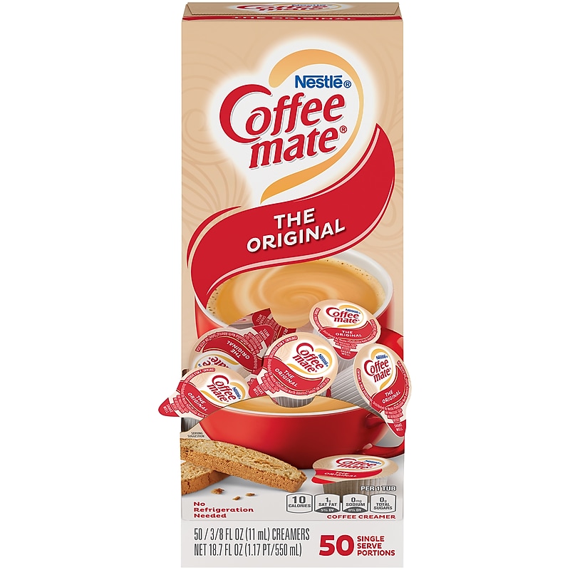 Coffee mate Original Liquid Creamer, 0.38 Oz., 50/Box (35110) image 1