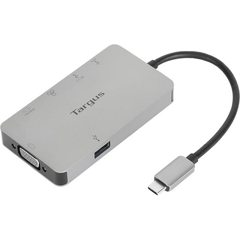Targus USB-C DP Alt Mode Single Video 4K HDMI/VGA Docking Station, Gray (DOCK419USZ) image 1