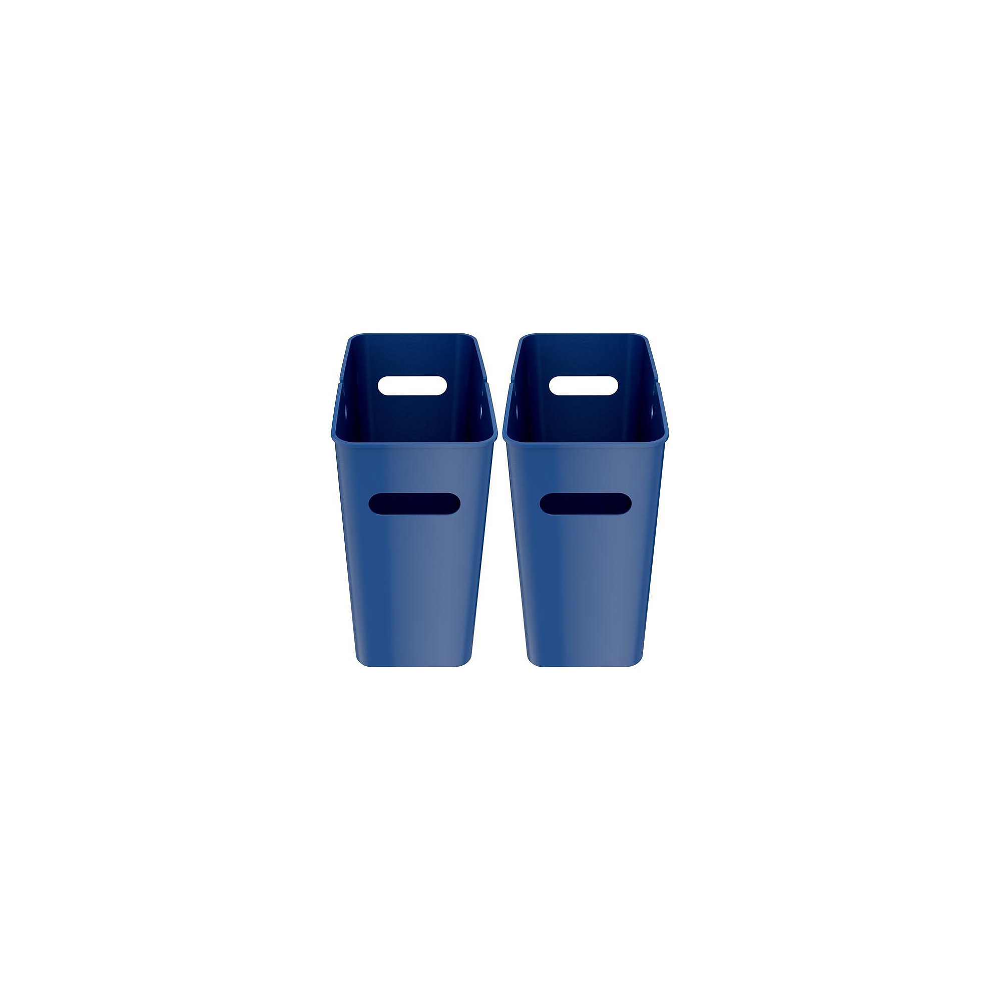iTouchless SlimGiant Polypropylene Trash Can with no Lid, Reactive Blue, 4.2 gal., 6/Pack (SG104Ux6) Sansujyuku sansujyuku.com