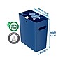 iTouchless SlimGiant Polypropylene Trash Can with no Lid, Reactive Blue, 4.2 gal., 6/Pack (SG104Ux6)~#|#~sp118239462_sc7