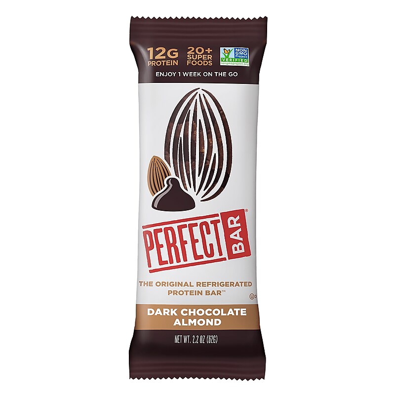 Perfect Snacks Gluten Free Dark Chocolate Almond Protein Bar, 2.2 oz., 16 Bars/Box (307-00246) image 1