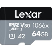 Lexar LMS1066064G-BNANU Professional SILVER Series 1066x microSDXC UHS-I Card (64 GB)