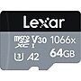 Lexar Professional SILVER 64GB microSDXC Memory Card with Adapter, Class 10, UHS-III (LMS106664G-BNAU)~#|#~sp118478924_sc7