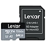 Lexar Professional SILVER 64GB microSDXC Memory Card with Adapter, Class 10, UHS-III (LMS106664G-BNAU)~#|#~sp118479126_sc7