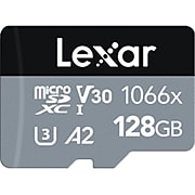 Lexar Professional Silver LMS1066128G-BNANU 128GB Flash Memory, microSDXC
