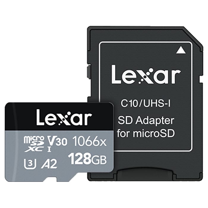 ■LCF128CRBAP1066 [128GB] Lexar Professional 1066x microSDXC™ UHS-I Memory Card Silver
