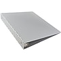 JAM Paper Heavy Duty 1 1/2" 3-Ring Non-View Binder, Silver Aluminum (301933554)~#|#~sp11853254_sc7