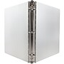 JAM Paper Heavy Duty 1 1/2" 3-Ring Non-View Binder, Silver Aluminum (301933554)~#|#~sp11853257_sc7