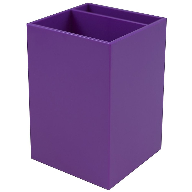 JAM Paper Plastic Pen Holder, Purple (341pu) image 1