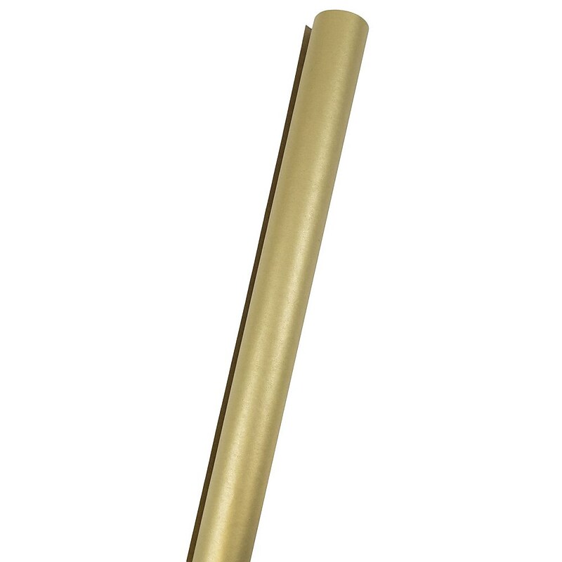 JAM Paper Wrapping Paper, 25 Sq. ft. x 30", Gold Kraft (165K25go) image 1