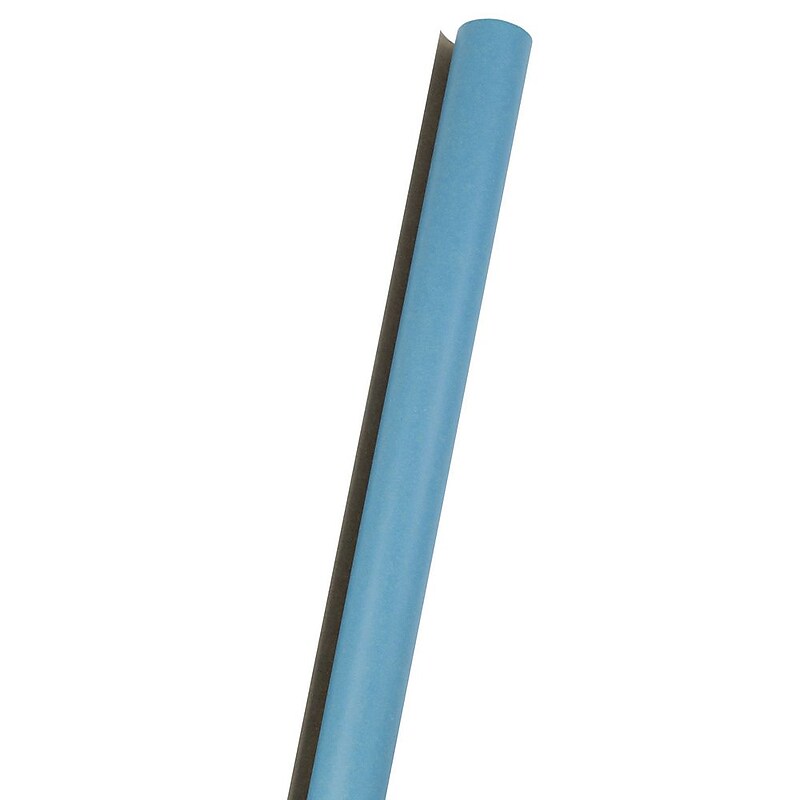 JAM Paper Wrapping Paper, 25 Sq. ft. x 30", 25 Sq. Ft, Blue Kraft (165K25bu) image 1