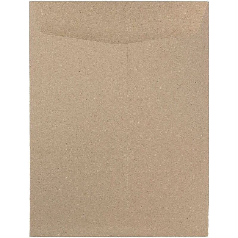 JAM Paper 9 x 12 Open End Kraft Catalog Envelopes, Brown Kraft Paper Bag, 25/Pack (6315446a) image 1