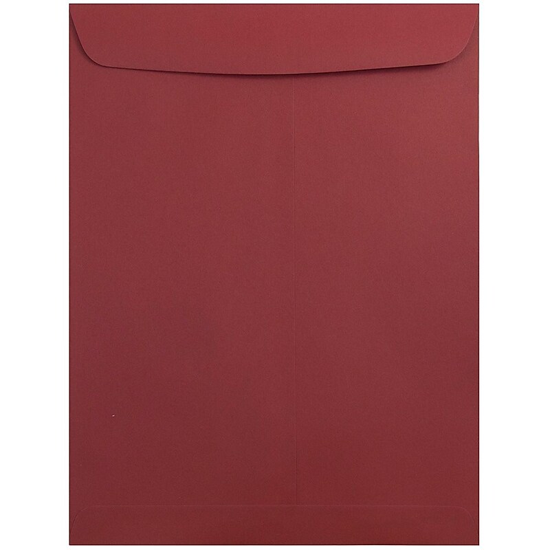 JAM Paper 9 x 12 Open End Catalog Envelopes, Dark Red, 25/Pack (31287532a) image 1