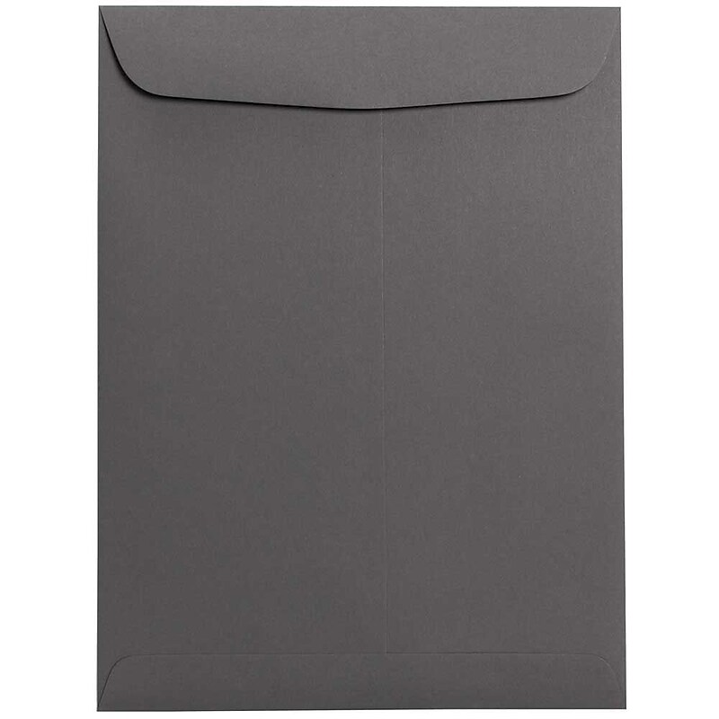 JAM Paper 9 x 12 Open End Catalog Envelopes, Dark Grey, 25/Pack (21285783a) image 1