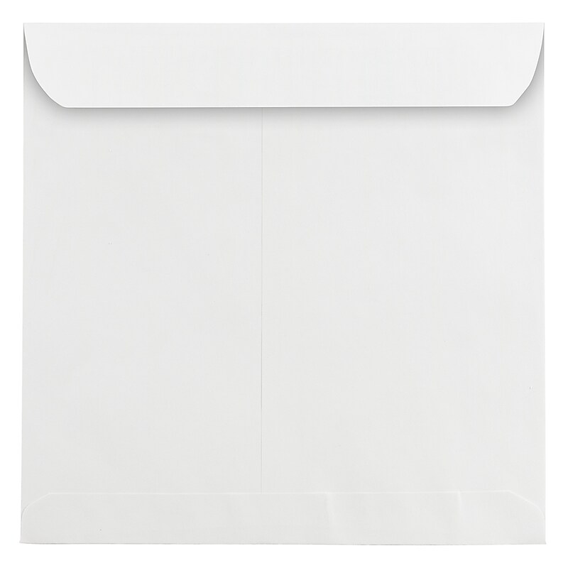 JAM Paper 11.5" x 11.5" Large Square Invitation Envelopes, White, Bulk 250/Box (3992321H) image 1