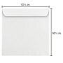 JAM Paper 10.5" x 10.5" Square Invitation Envelopes, White, Bulk 1000/Carton (03992320C)~#|#~sp118566192_sc7