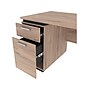 Bestar Aquarius 66" Desk with Single Pedestal, Rustic Brown/Graphite (114400-000009)~#|#~sp118567314_sc7