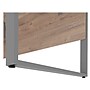 Bestar Aquarius 66" Desk with Single Pedestal, Rustic Brown/Graphite (114400-000009)~#|#~sp118567316_sc7