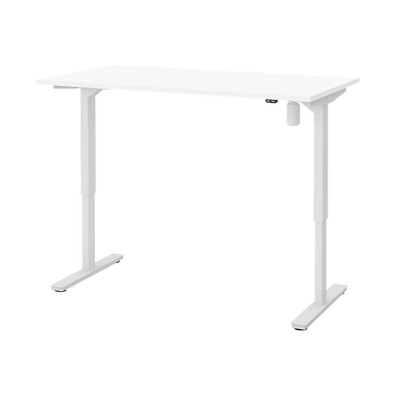 Bestar Universel 60"W Electric Height Adjustable Desk, White (65838-17) image 1