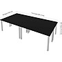 Bestar Universel 60" Table Desk, Black (65901-000018)~#|#~sp118567414_sc7