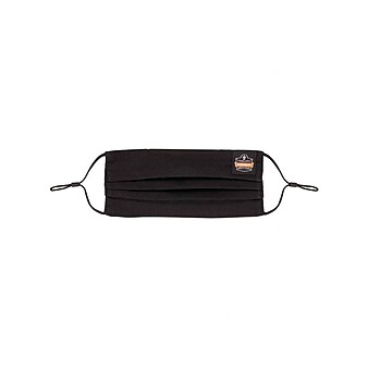 Ergodyne Skullerz Reusable Cloth Face Cover Mask, One Size, Black, 12/Pack (48830)