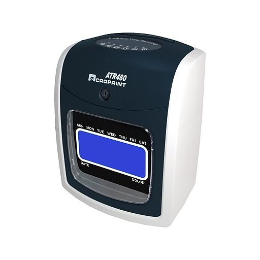 Acroprint ATR480 Punch Card Time Clock System, Black/White (01