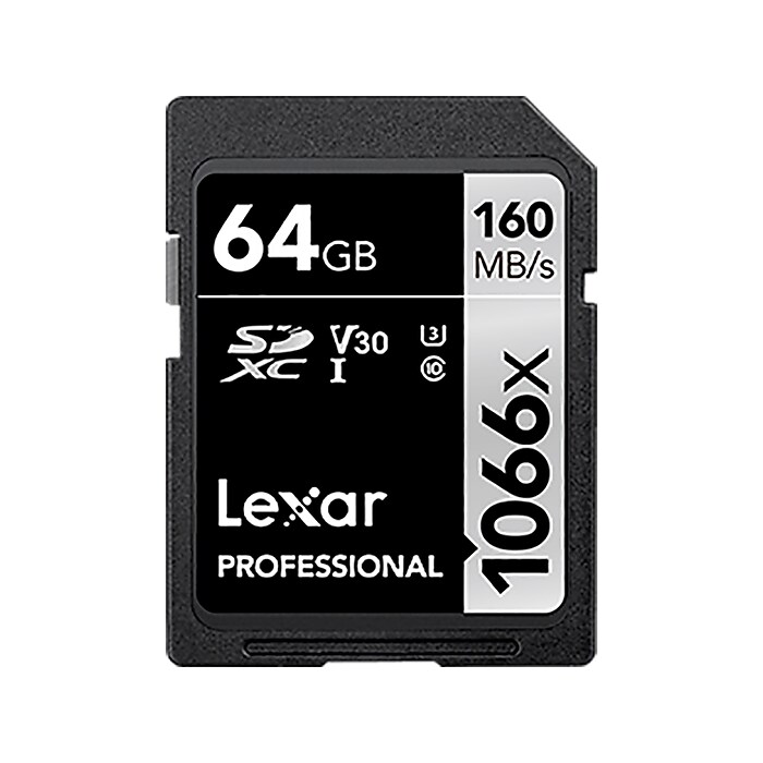 Lexar Professional SILVER 64GB SDXC Memory Card, Class 10, UHS-III