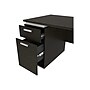 Bestar Aquarius 66" Pedestal Desk, Deep Grey/White (114400-000032)~#|#~sp118668845_sc7