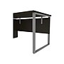 Bestar Aquarius 66" Pedestal Desk, Deep Grey/White (114400-000032)~#|#~sp118668846_sc7