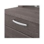 Bestar Logan 66" U-Shaped Executive Desk with Hutch, Lateral File Cabinet, and Bookcase, Bark Grey (46851-47)~#|#~sp118668869_sc7