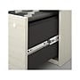 Bestar Logan 66" U-Shaped Executive Desk with Hutch, Lateral File Cabinet, and Bookcase, White Chocolate (46851-31)~#|#~sp118668876_sc7