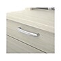 Bestar Logan 66" U-Shaped Executive Desk with Hutch, Lateral File Cabinet, and Bookcase, White Chocolate (46851-31)~#|#~sp118668878_sc7