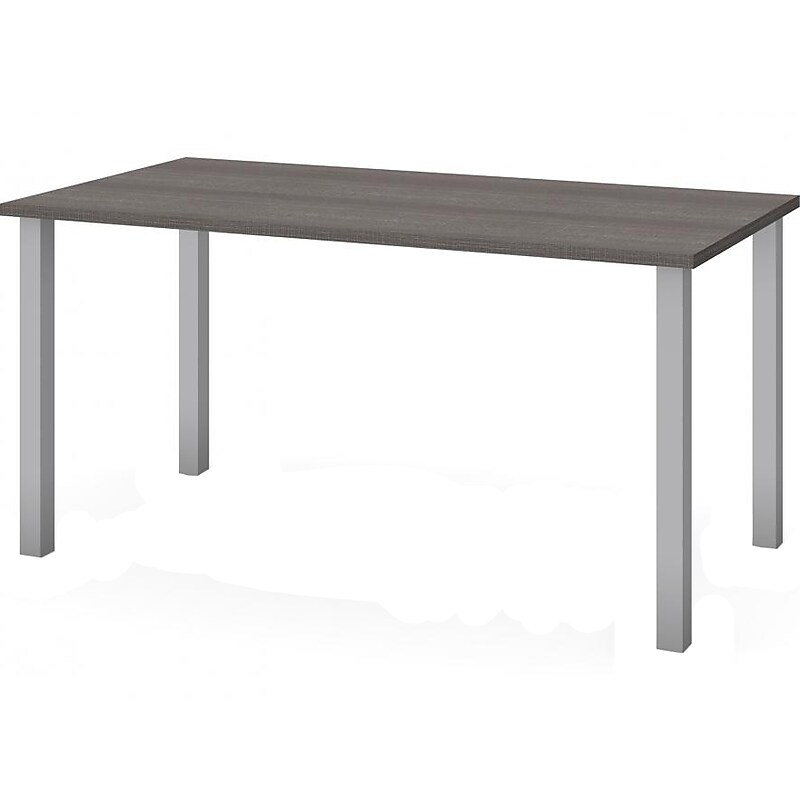 Bestar Universel 60" Table Desk, Bark Grey (65865-47) image 1