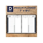 2022 AT-A-GLANCE 7" x 8.75" Daily Appointment Book, Black (70-824-05-22)
