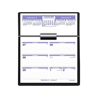 2022 AT-A-GLANCE Flip-A-Week, 7" x 5.5" Desk Calendar with Base, Multicolor (SW700X-00-22)