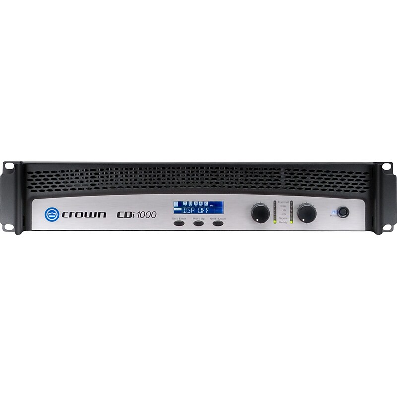 Crown CDi Series 1000 Power Amplifier, Black (NCDI1000VM) image 1
