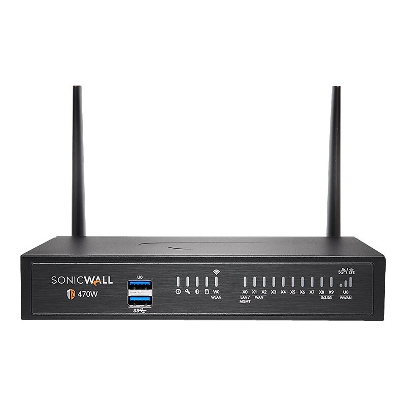 Sonicwall TZ470W 02-SSC-6808 Wired and Wireless Firewall image 1