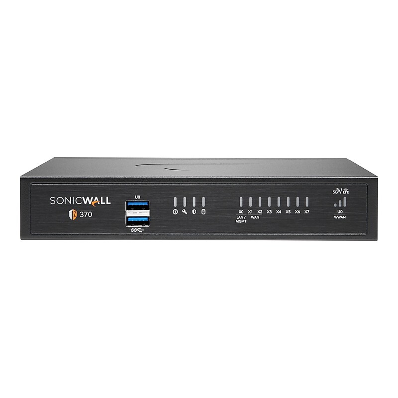 Sonicwall TZ370 Next-Generation Firewall, Desktop (02-SSC-7281) image 1