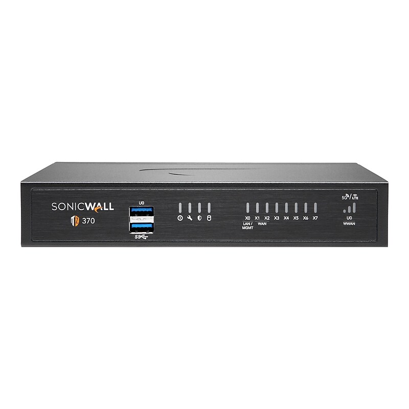 Sonicwall TZ370 Next-Generation Firewall, Desktop (02-SSC-7285) image 1