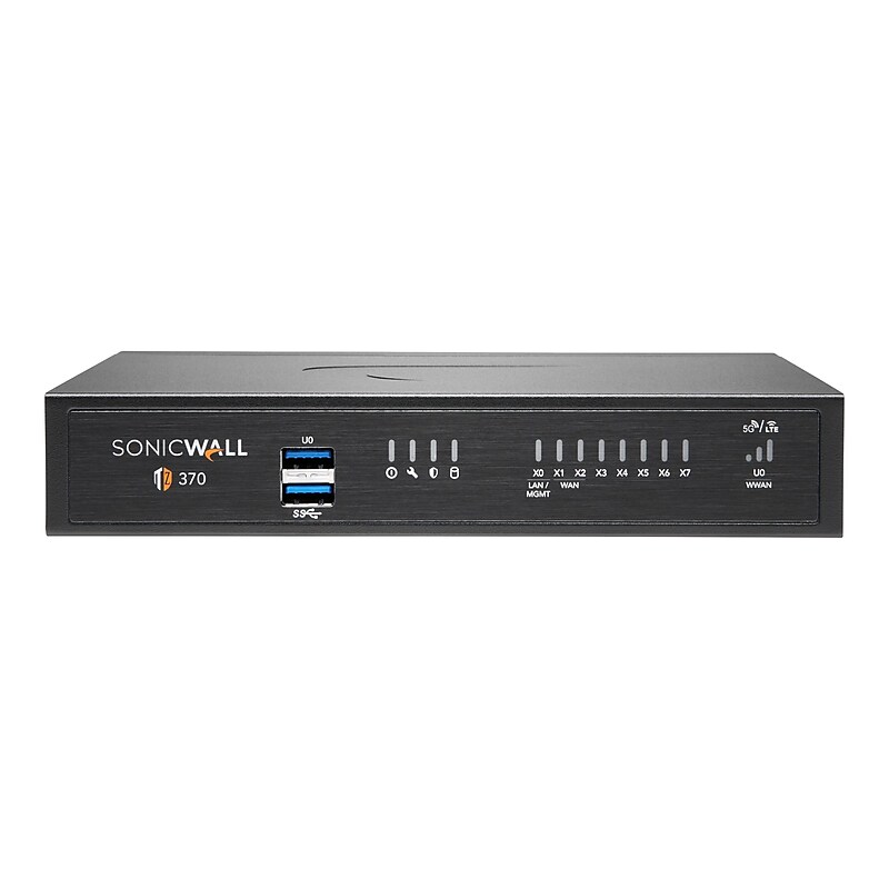 Sonicwall TZ370 Next-Generation Firewall, Desktop (02-SSC-7287) image 1