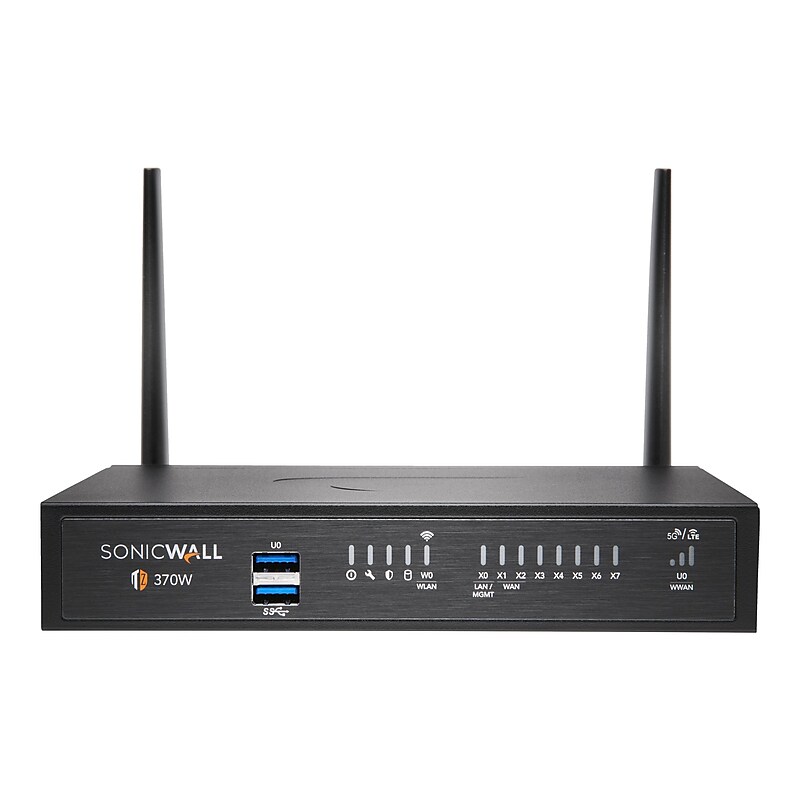Sonicwall TZ370 W Next-Generation Firewall, Desktop (02-SSC-7297) image 1
