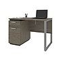 Bestar Aquarius Small 44" Computer Desk, Walnut Gray/Slate (114401-000035)~#|#~sp118858471_sc7