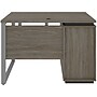 Bestar Aquarius Small 44" Computer Desk, Walnut Gray/Slate (114401-000035)~#|#~sp118858472_sc7