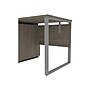 Bestar Aquarius Small 44" Computer Desk, Walnut Gray/Slate (114401-000035)~#|#~sp118858476_sc7