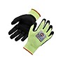 Ergodyne ProFlex 7041 Hi-Vis Nitrile-Coated Cut-Resistant Gloves, ANSI A4, Wet Grip, Lime, Large, 12 Pairs (17814)~#|#~sp118858500_sc7