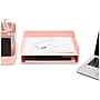 Poppin Stackable Front Loading Letter Tray, Letter Size, Pink, 4/Pack (108517)~#|#~sp119193683_sc7