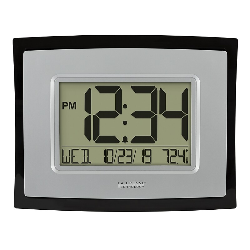 La Crosse Technology Wall/Table Clock, 6.85"H x 8.66"W x 0.95"D (WT-8002U) image 1