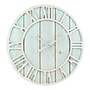 La Crosse Clock 23.5 Inch Round Blue Coastal Decorative Quartz Wall Clock (404-4060)~#|#~sp120331998_sc7