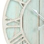La Crosse Clock 23.5 Inch Round Blue Coastal Decorative Quartz Wall Clock (404-4060)~#|#~sp120332016_sc7