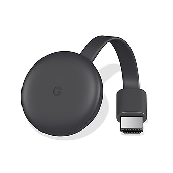 Google Chromecast Streaming Media Player, 3rd Generation, Charcoal (GA00439-US)
